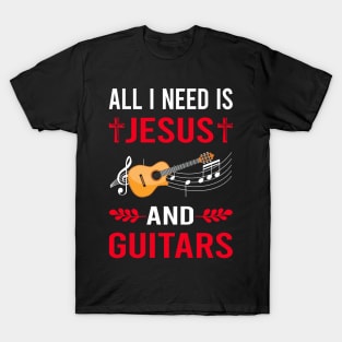 I Need Jesus And Guitar Guitarist T-Shirt